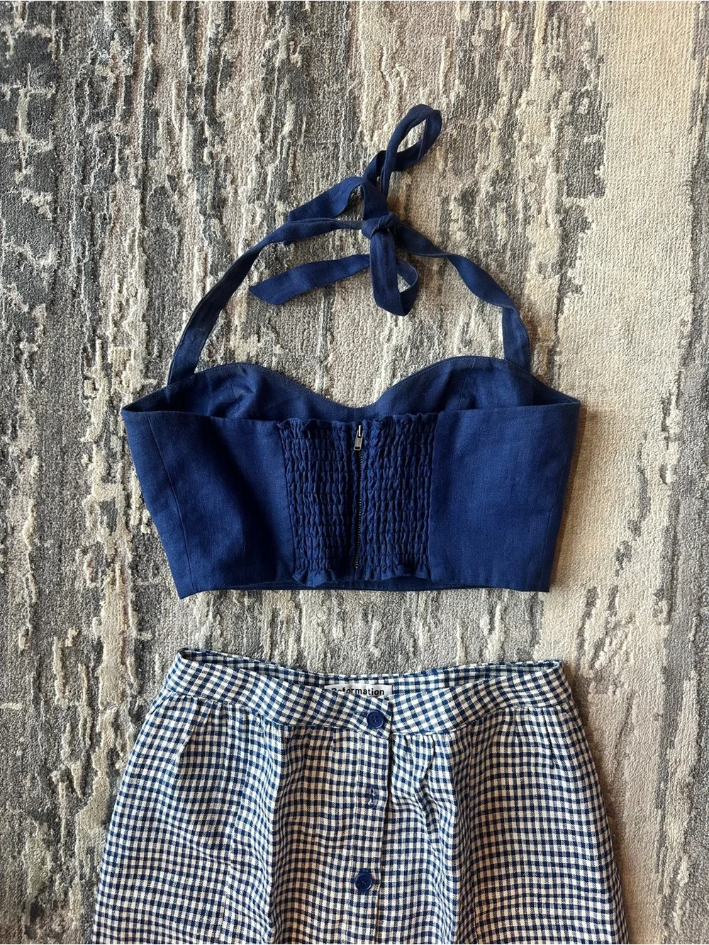 Reformation Orzo Linen Two Piece Set